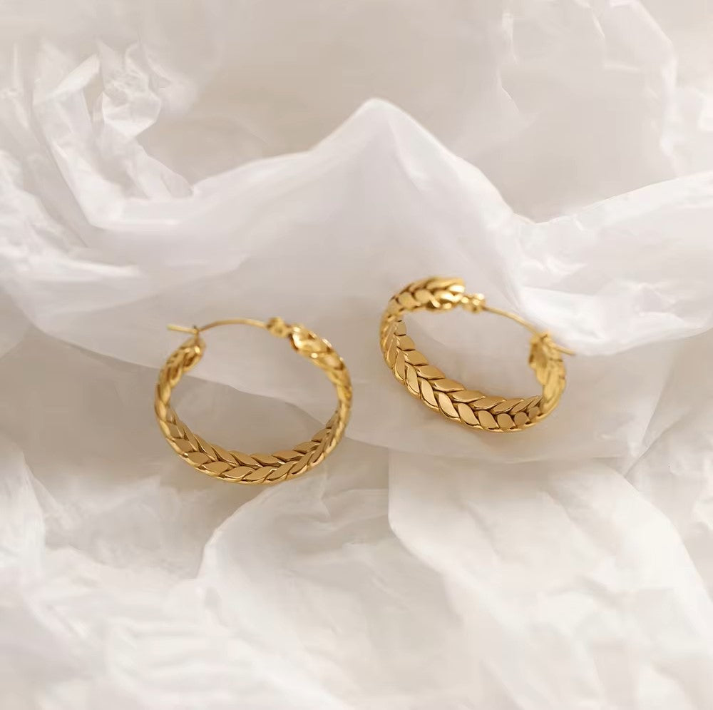 Braided Hoop Earrings