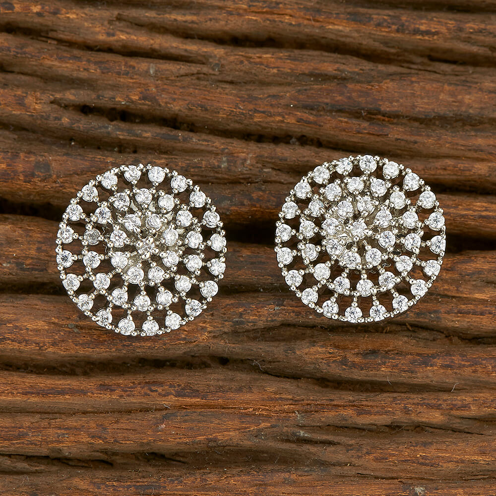 Jia diamond studs - RosyWine