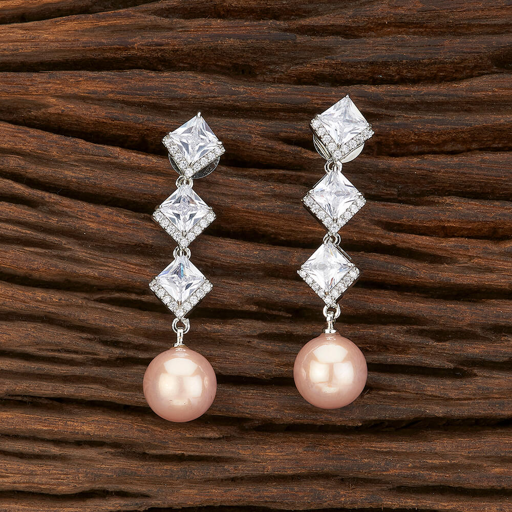 Saira diamond earrings - RosyWine