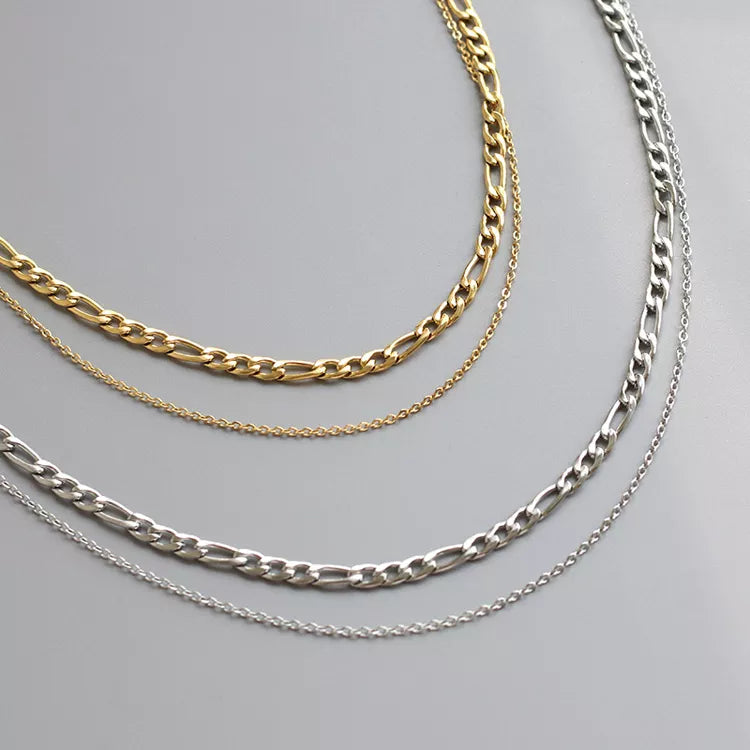 Figaro Layered Necklace - RosyWine