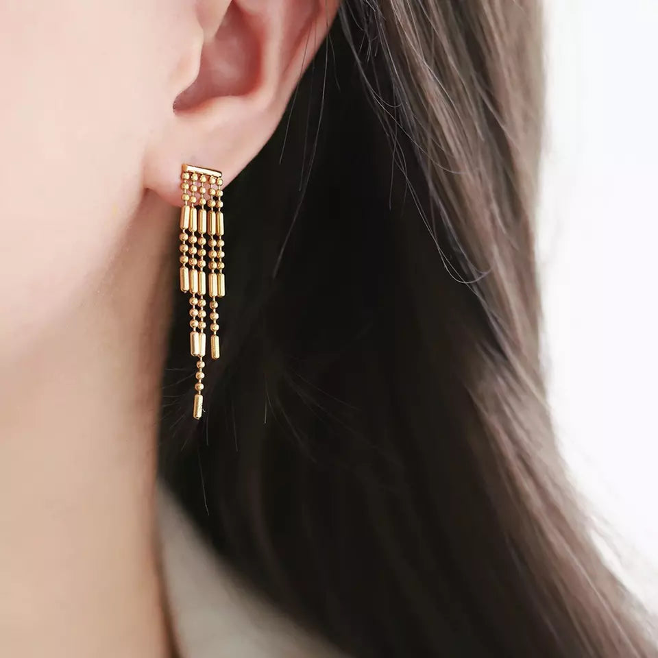 Lola Tassel Earrings - RosyWine