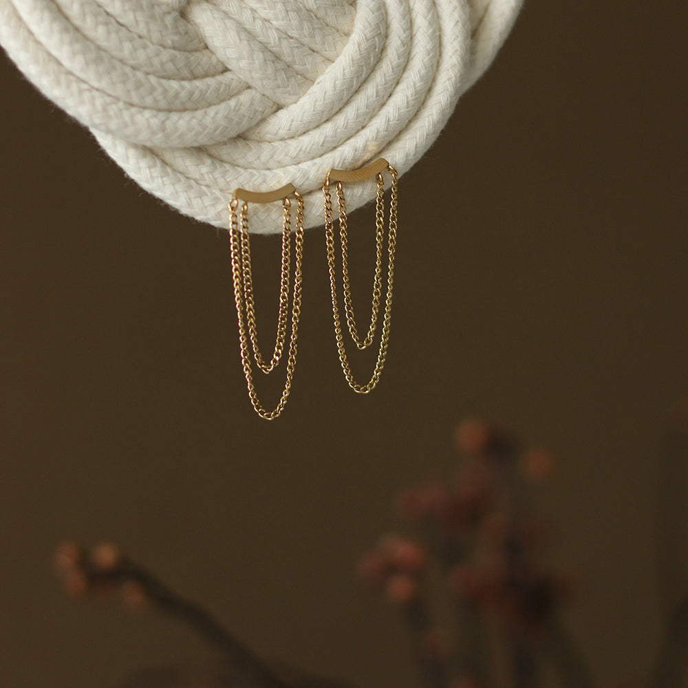 Katie earrings - RosyWine