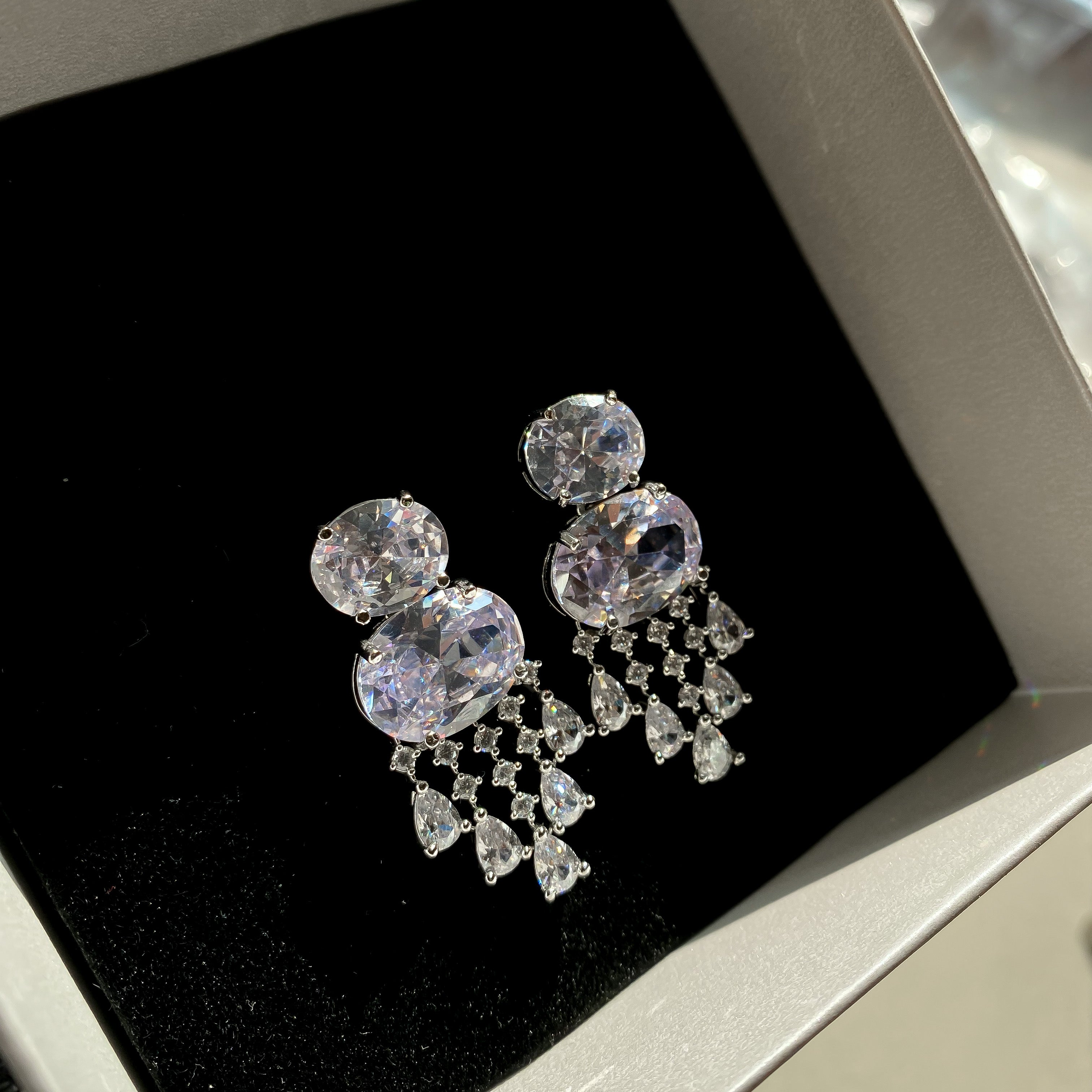 Cosmic diamond earrings - RosyWine