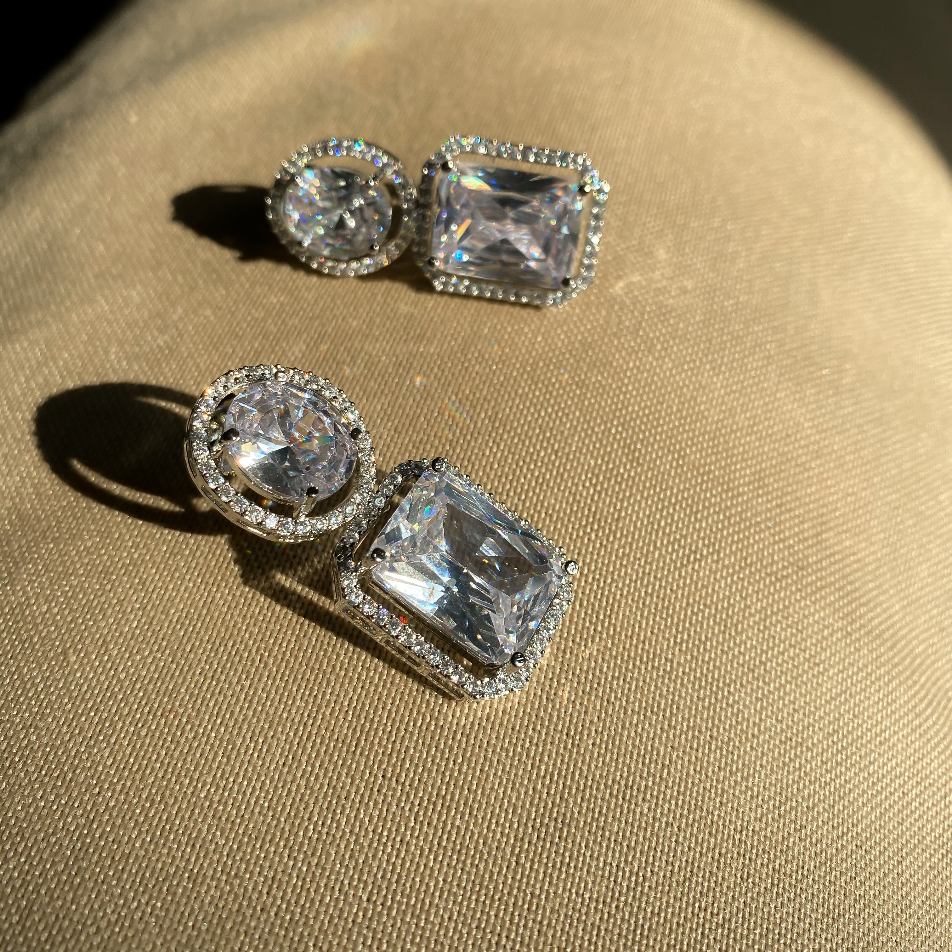 Naila diamond earrings - RosyWine