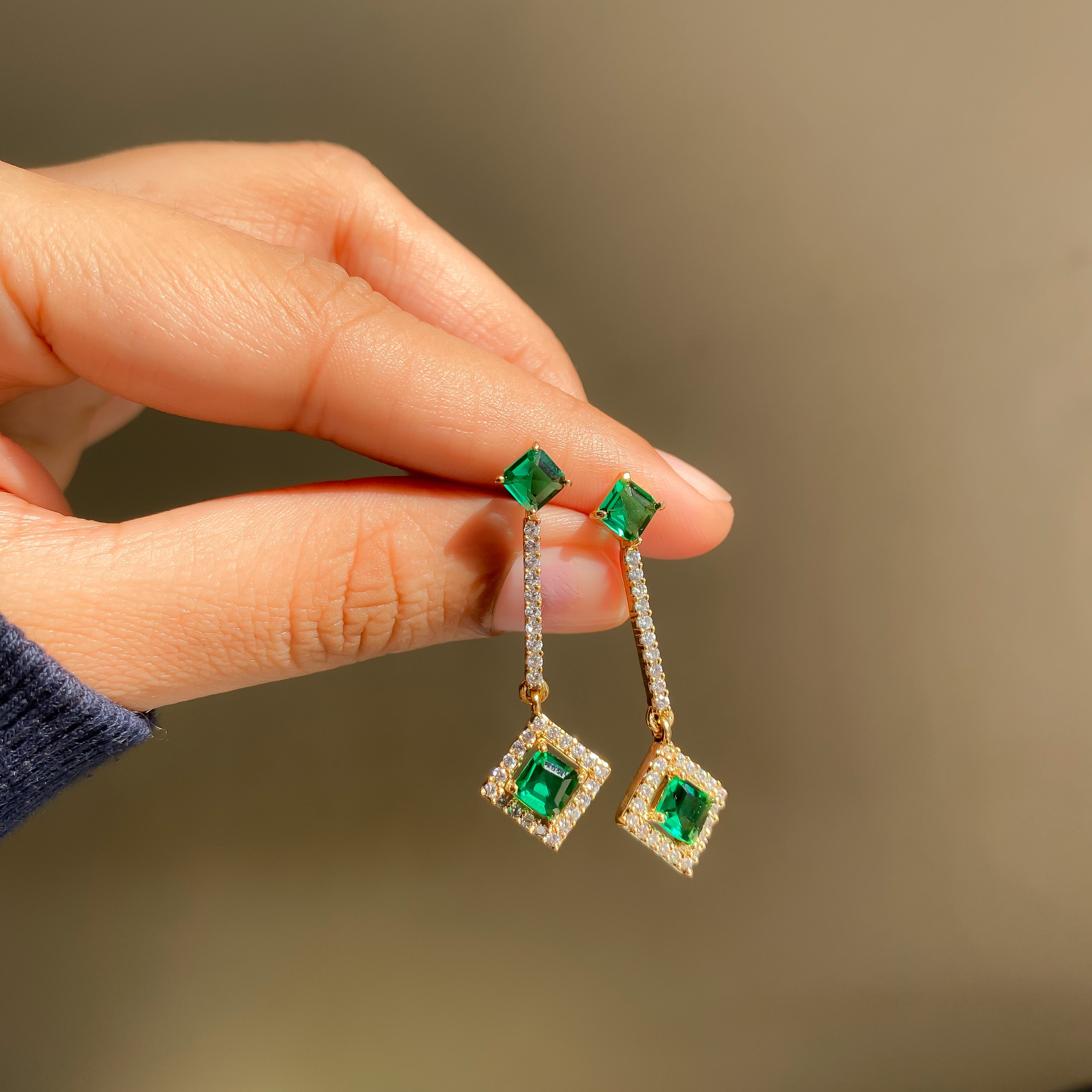 Amalfi Diamond Earrings - RosyWine