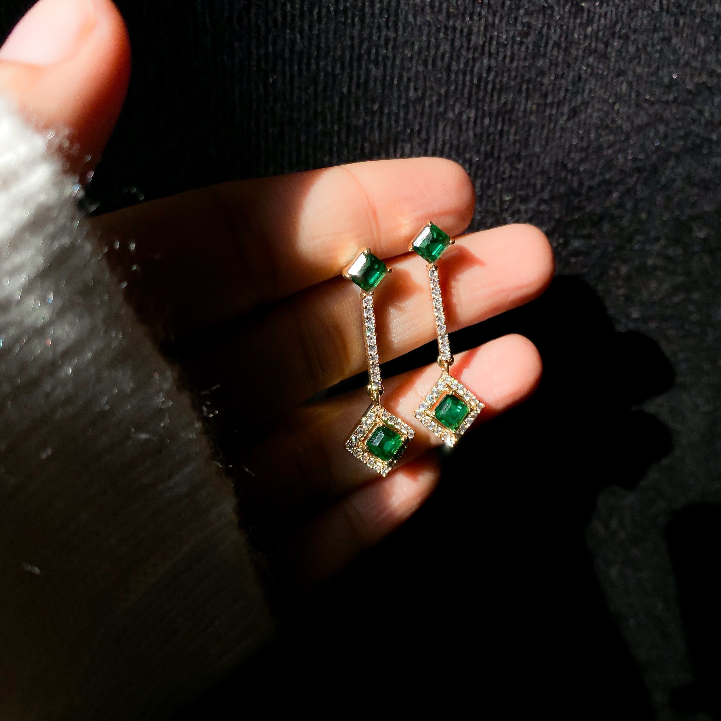 Amalfi Diamond Earrings - RosyWine