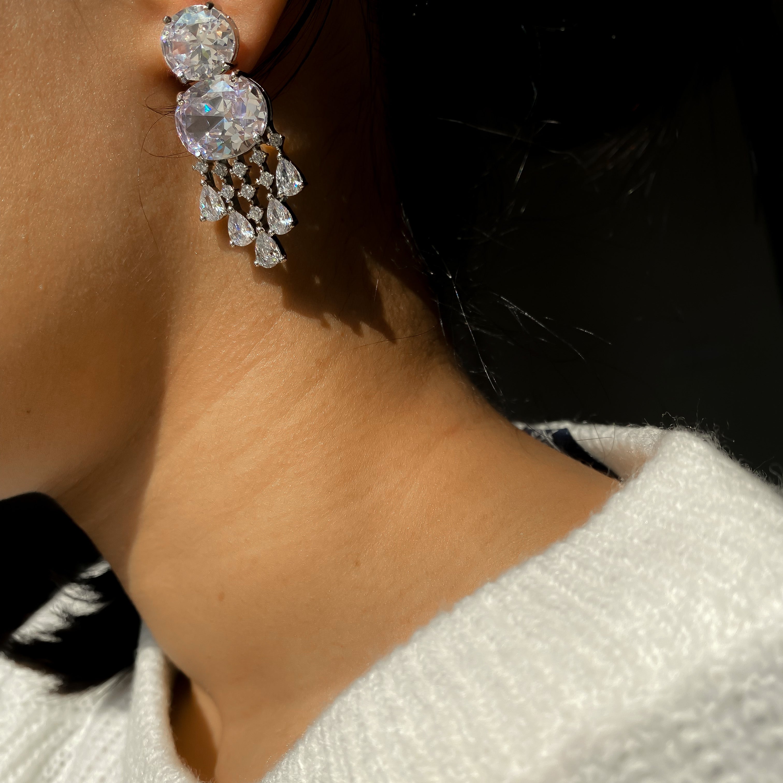 Cosmic diamond earrings - RosyWine