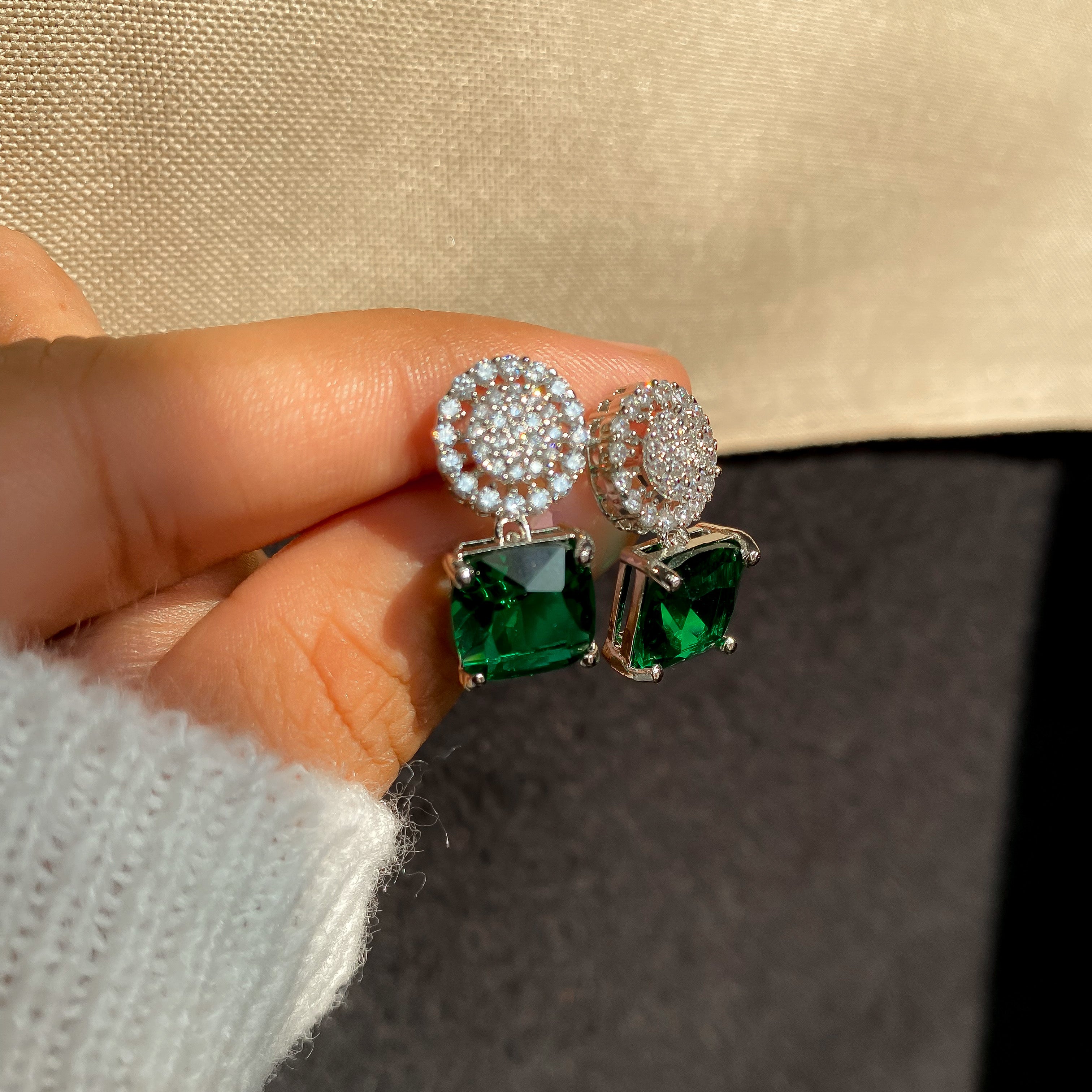 Savi diamond earrings - RosyWine