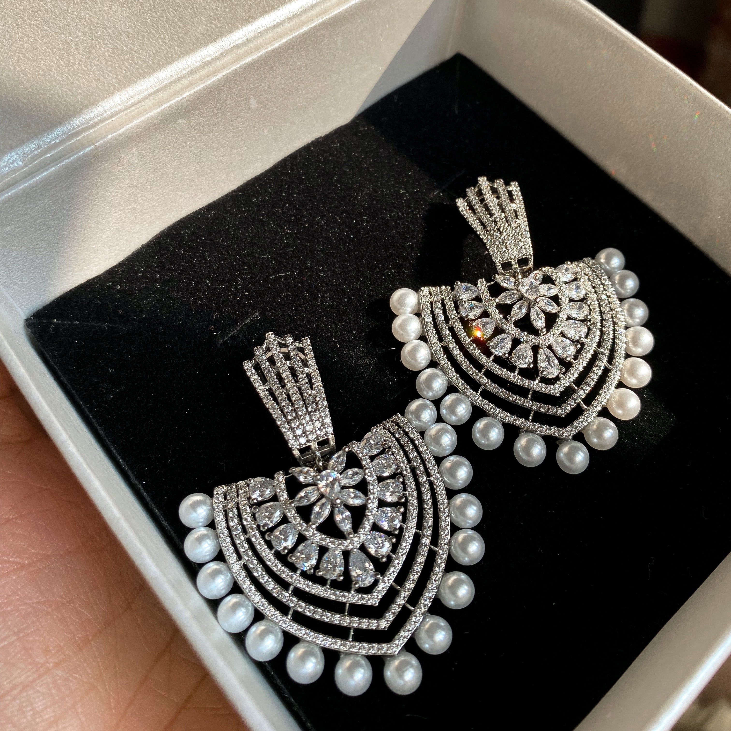Abina Diamond Earrings - RosyWine
