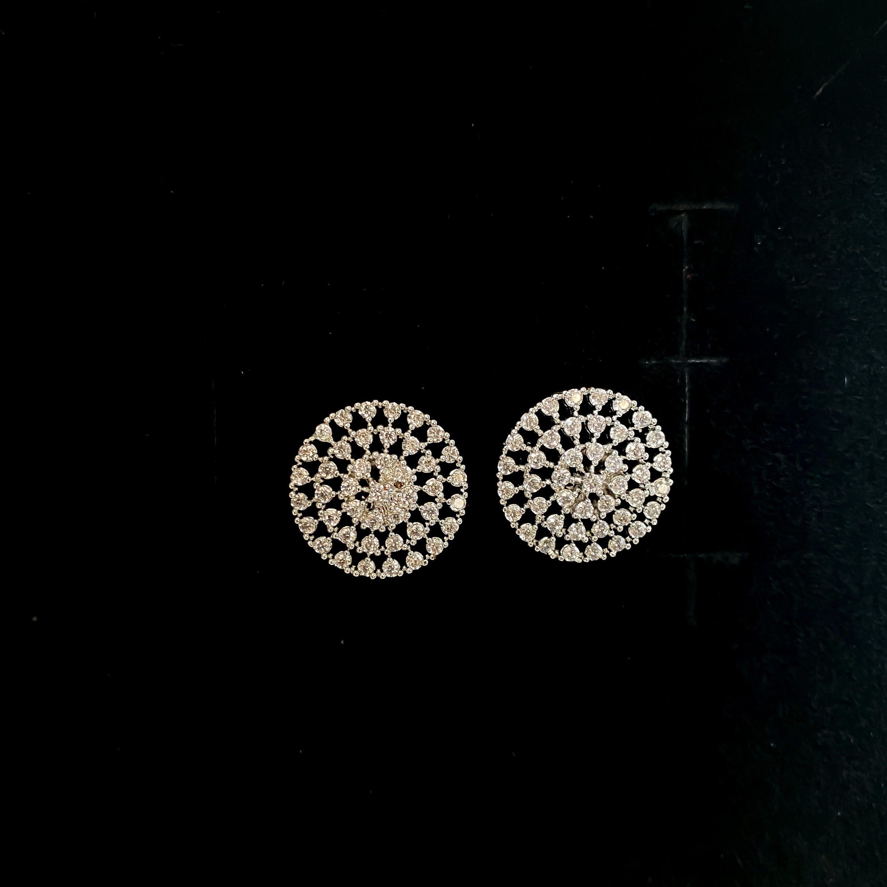 Jia diamond studs - RosyWine