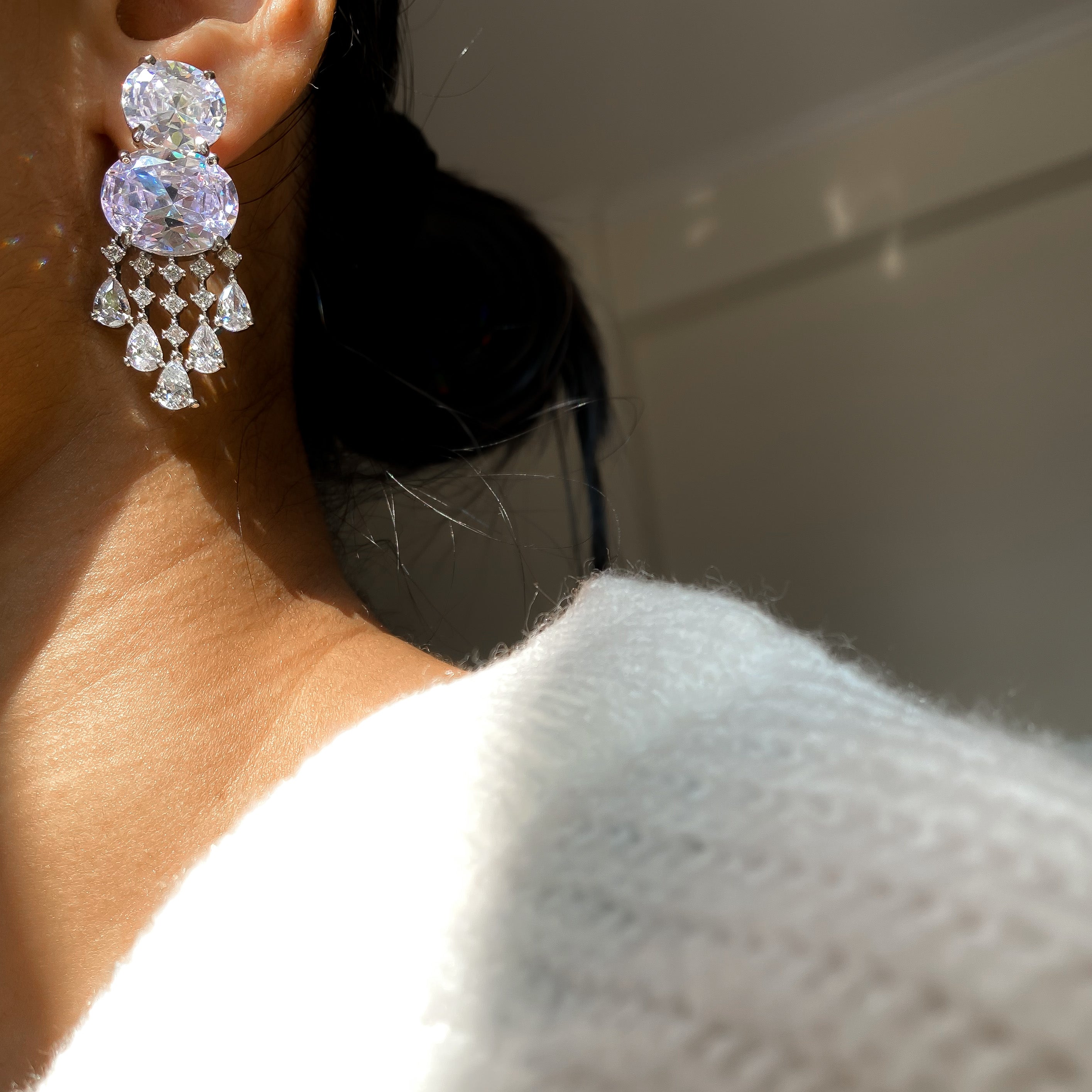 Cosmic diamond earrings - RosyWine