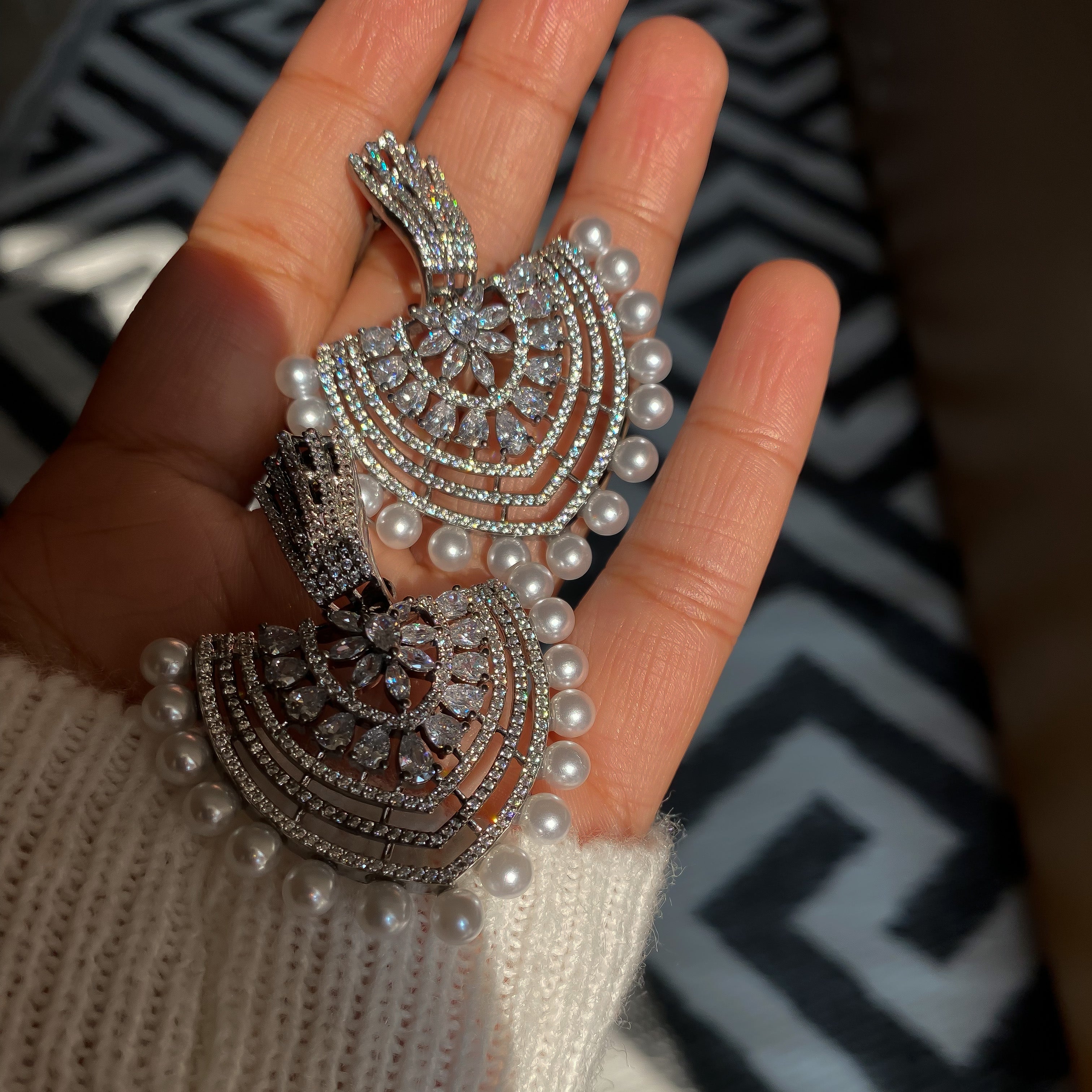 Abina Diamond Earrings - RosyWine