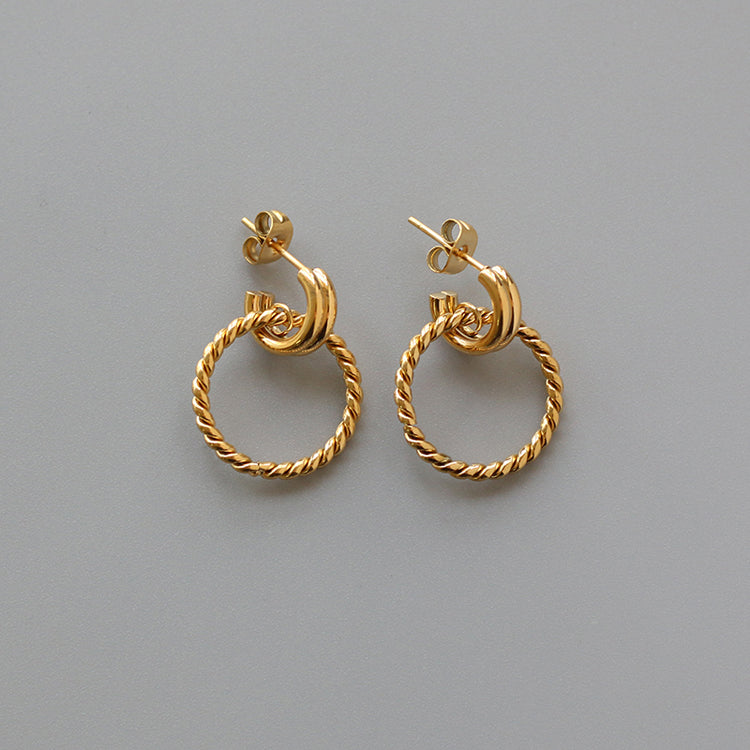 Retro Earrings - RosyWine