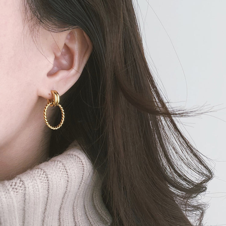 Retro Earrings - RosyWine