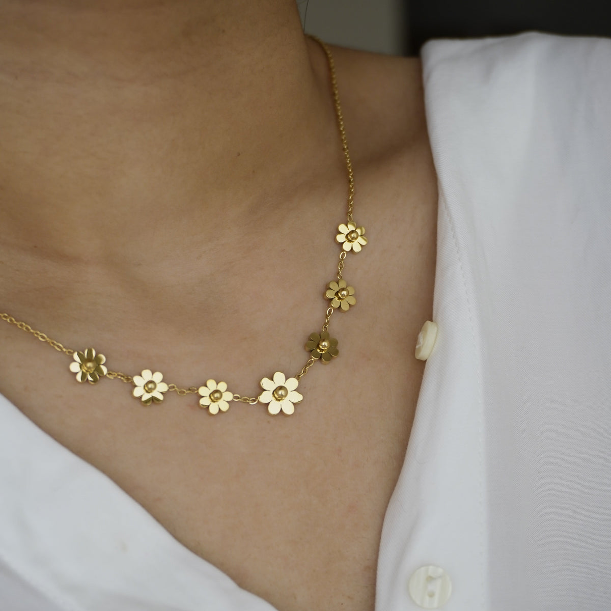 Girl wearing anti-tarnish bracelet