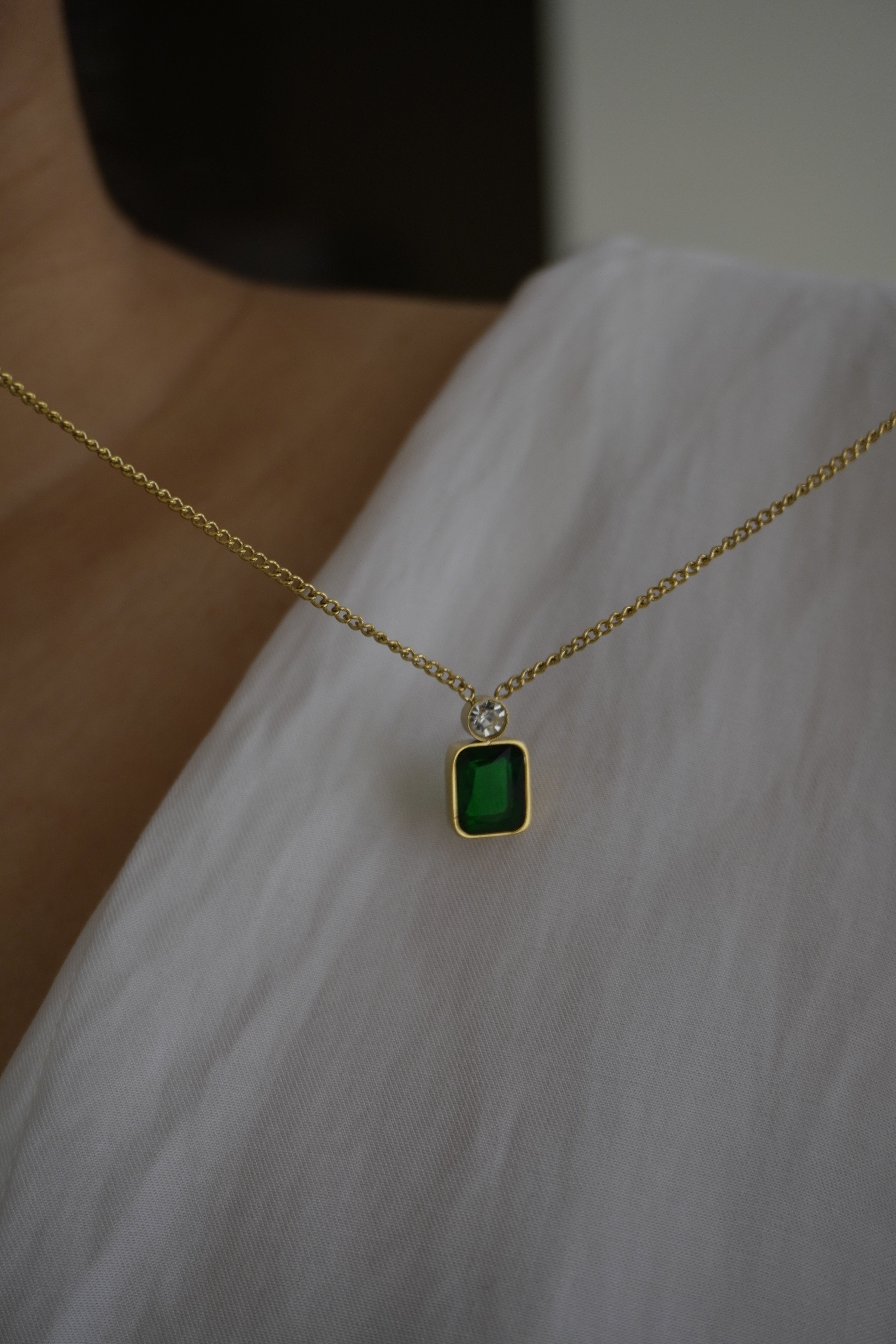 Tessa Emerald Necklace