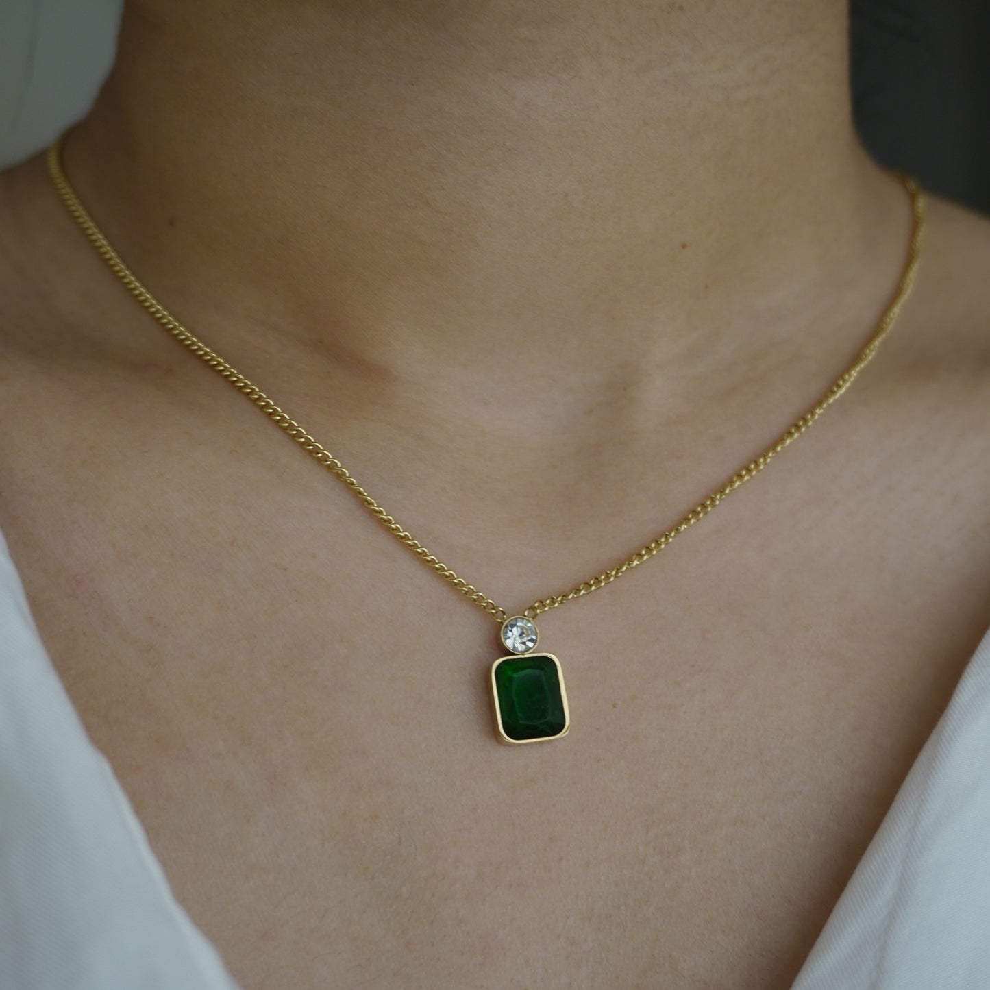 Tessa Emerald Necklace