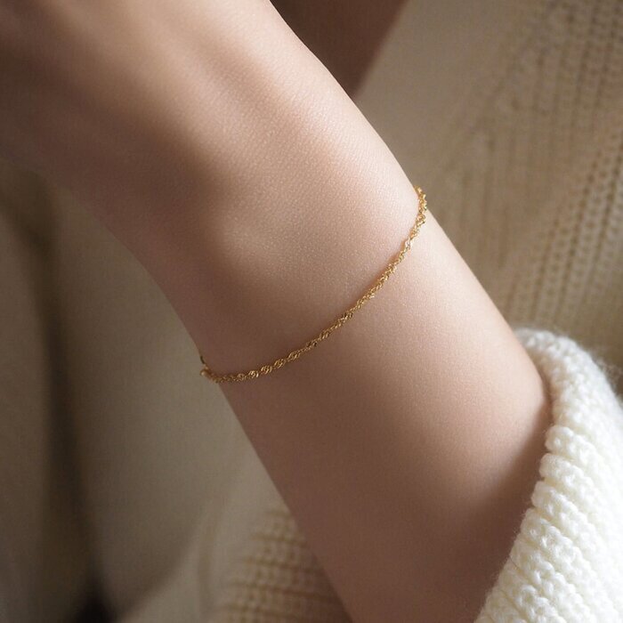 Gold Beaded Bracelet, Gold Dainty Bracelet, Gold Bead Bracelet, 14K Gold  Chain Bracelet, Gold Bracelets for Women, 14K Gold Bracelet - Etsy