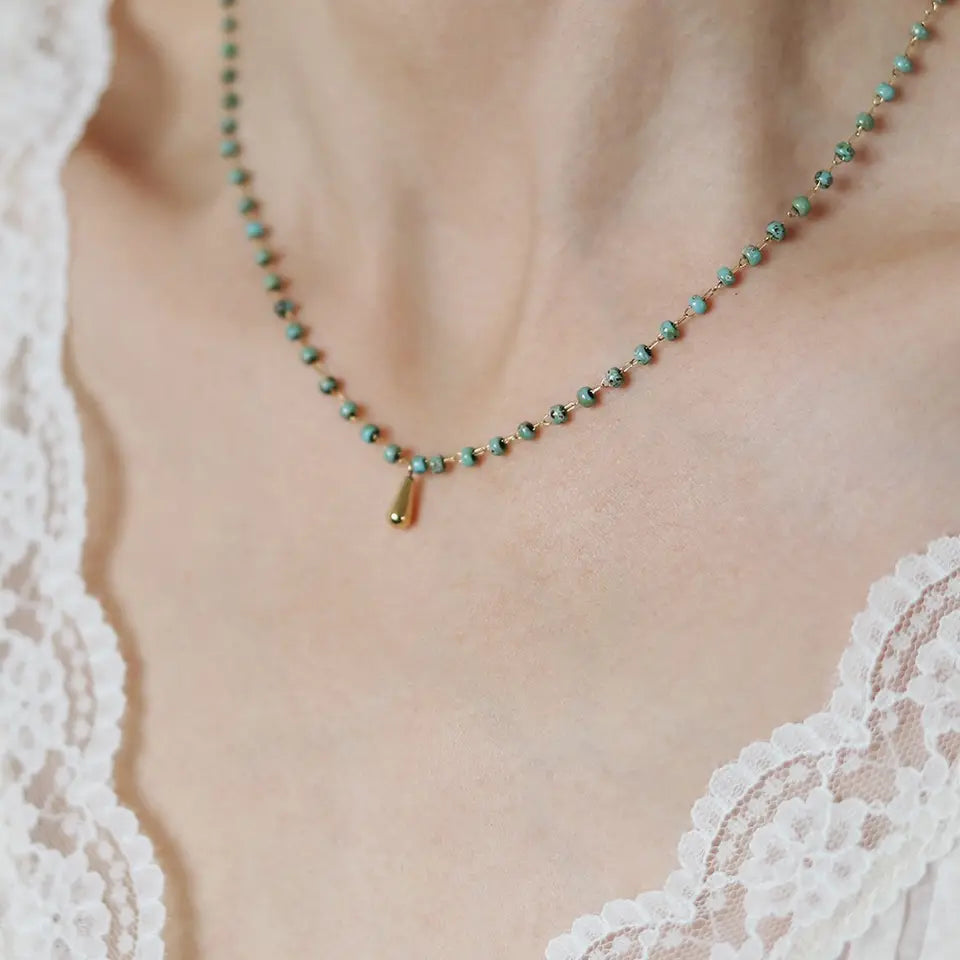 Turquoise Beaded Necklace