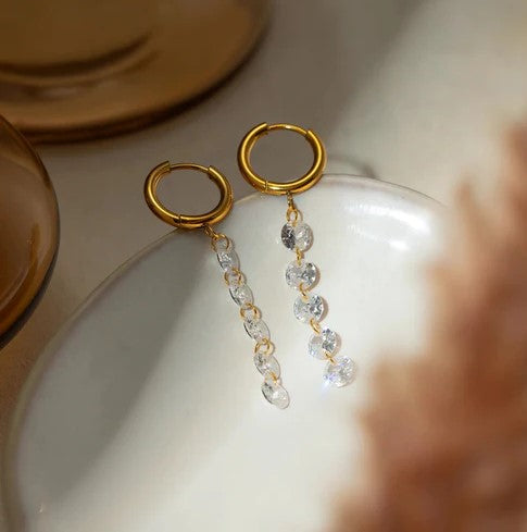 Briana Crystal Hoops