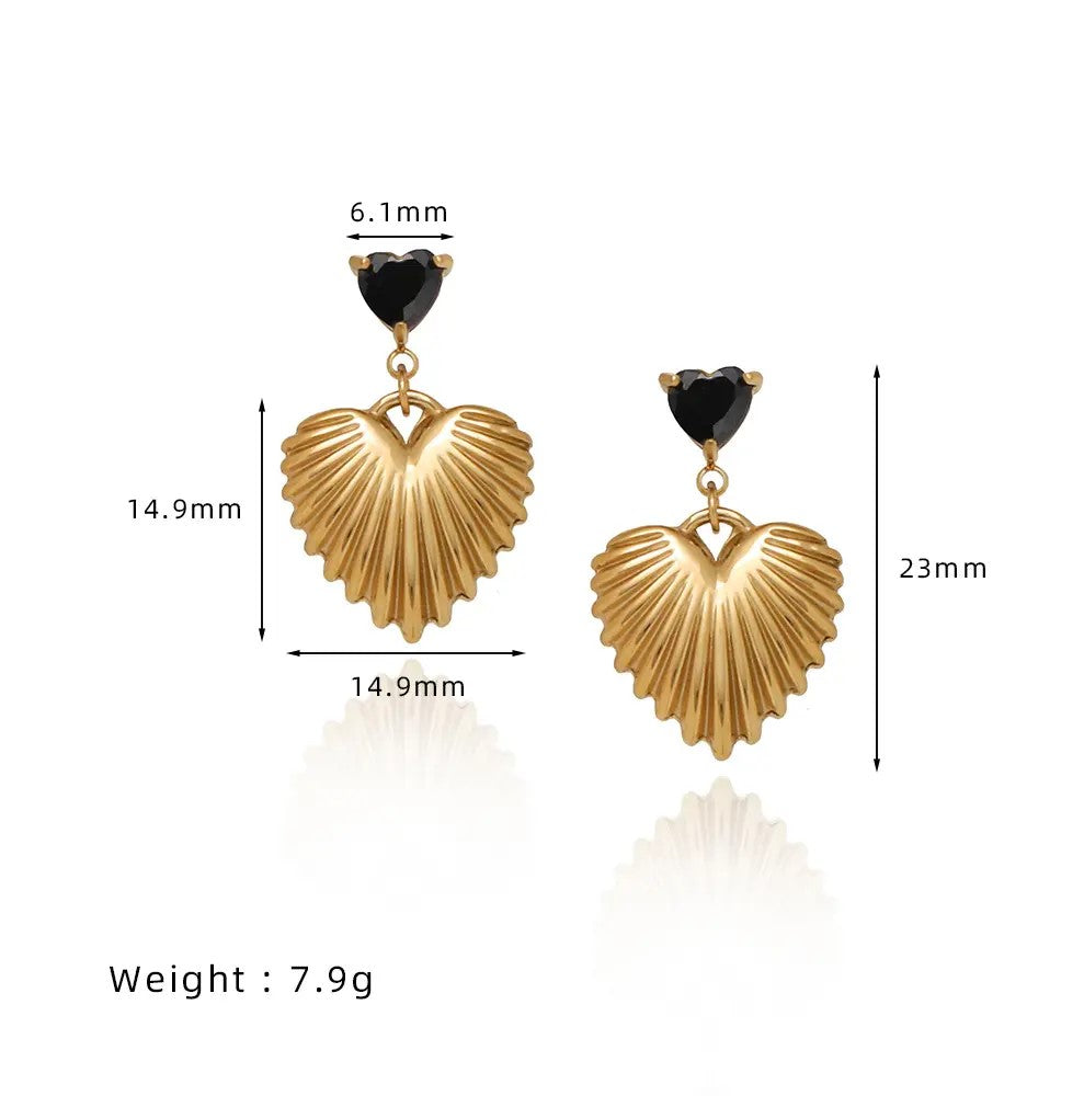 Becca Heart Earrings