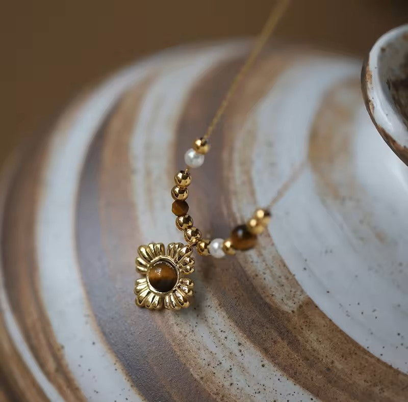 Caramel Tiger Eye Necklace