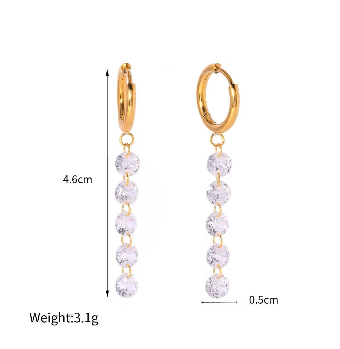 Briana Crystal Hoops