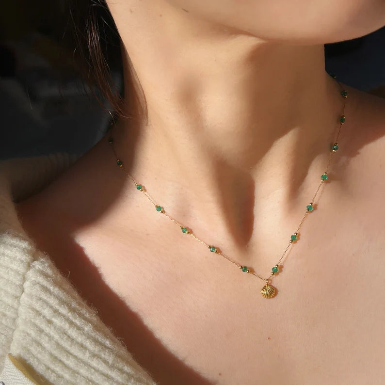 Mermaid Emerald Necklace