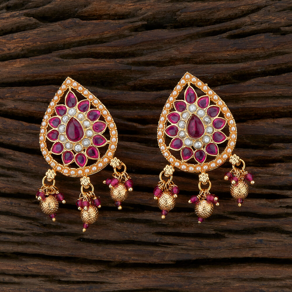 Noor antique earrings - RosyWine 