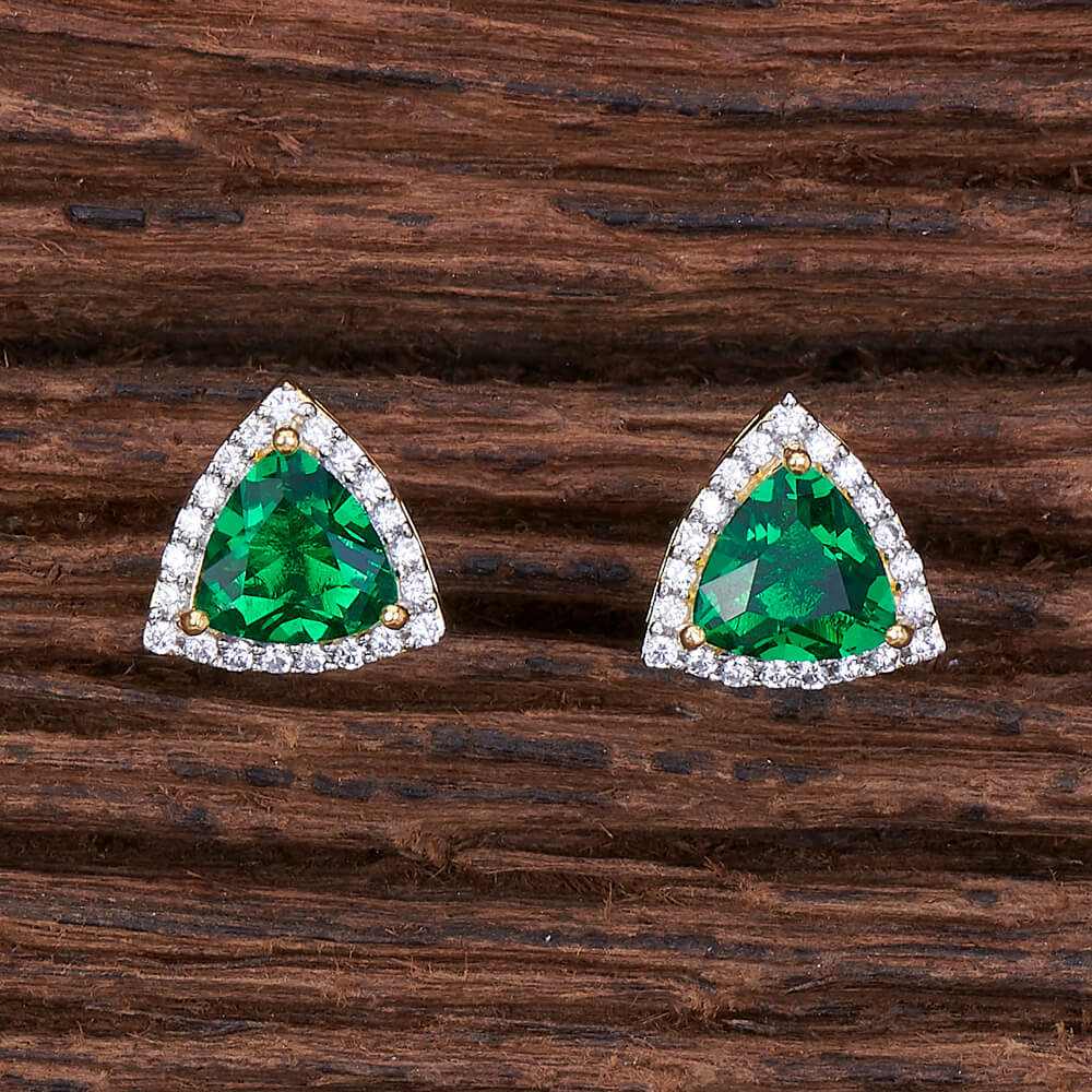 Teresa diamond studs - RosyWine 