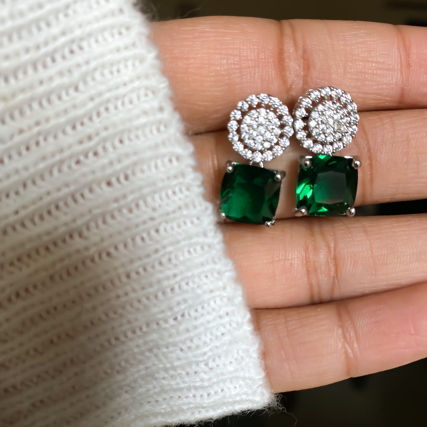 Savi diamond earrings - RosyWine 